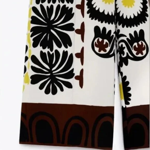 Zara High Waisted Printed Culottes - Picture 4 of 10